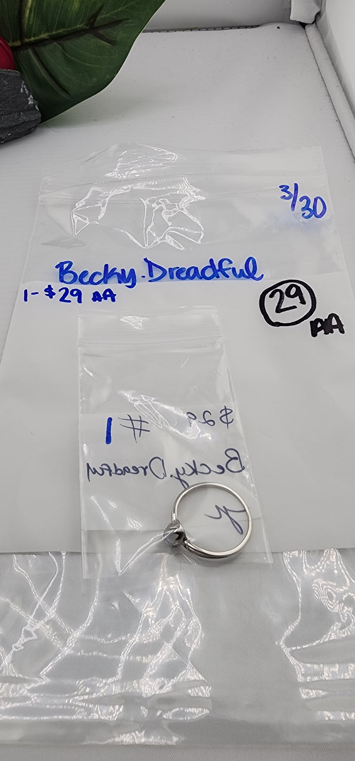 RESERVED FOR: Becky.Dreadful- 3/30/2025 tiktok Live Show - 1 Sterling Silver Items
