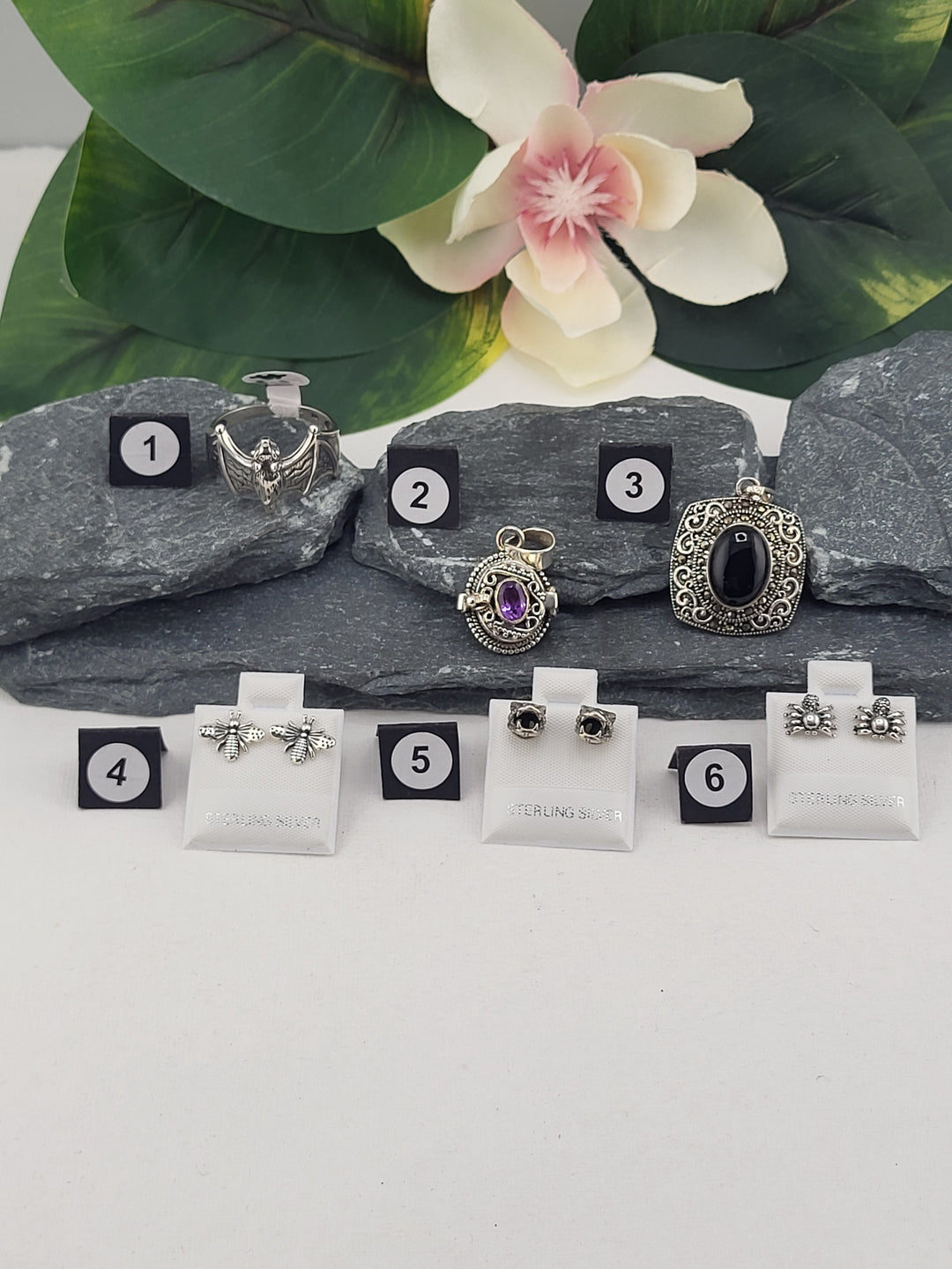 RESERVED FOR: cesar - 1/4/2025 - 6 Sterling Silver Items