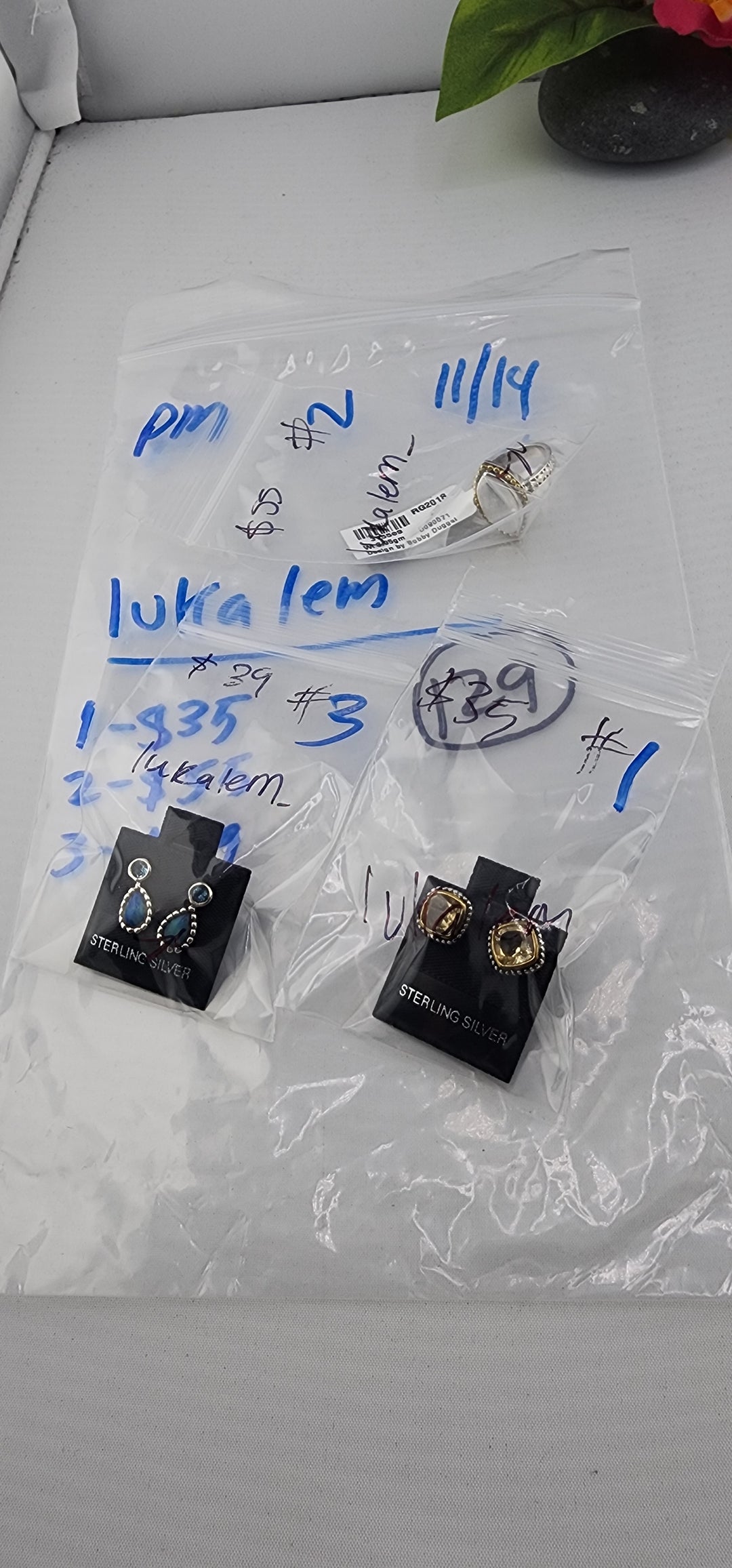 PM SHOW 48HR - RESERVED FOR: lukalem - 11/14/2025 tiktok Live Show - 3 Sterling Silver Items