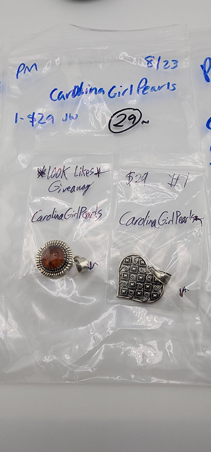 PM SHOW 48HR - RESERVED FOR:  CarolinaGirlPearls- 8/23/2025 FL tiktok Live Show -1  Sterling Silver Items