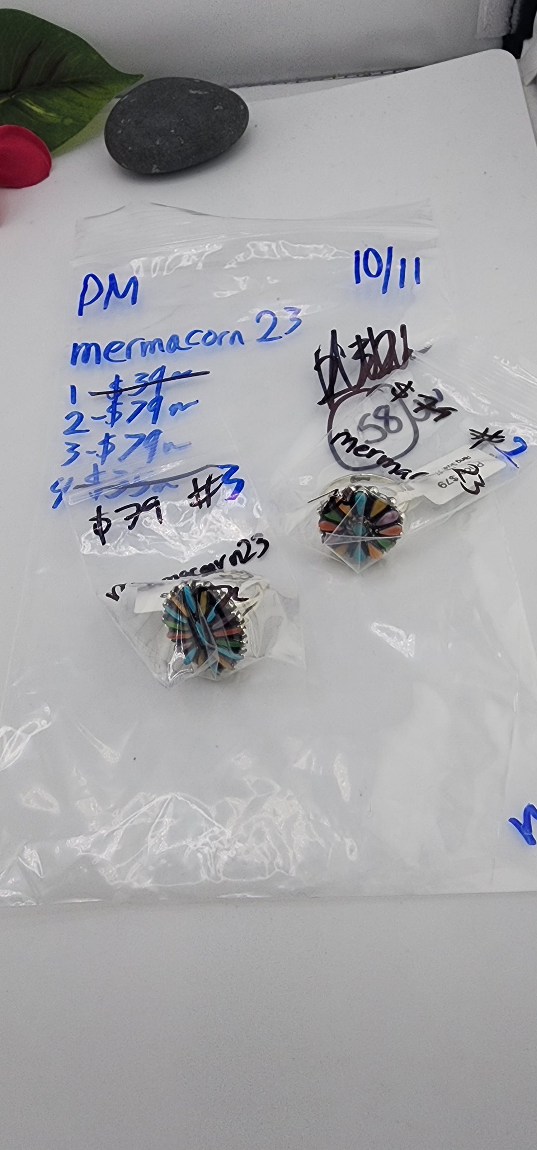 PM SHOW 48HR - RESERVED FOR: mermacorn23 - 10/11/2025 FL tiktok Live Show -2 Sterling Silver Items