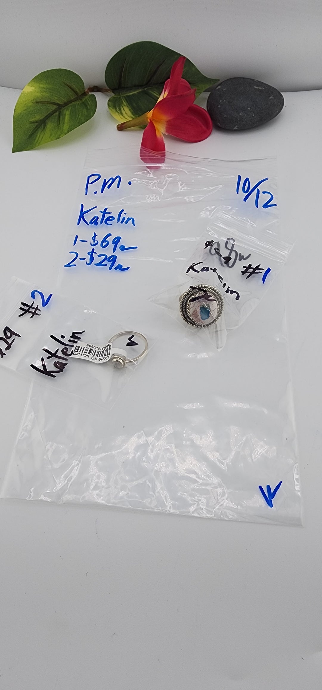 PM SHOW 48HR - RESERVED FOR: Katelin - 10/12/2025 FL tiktok Live Show - 2 Sterling Silver Items