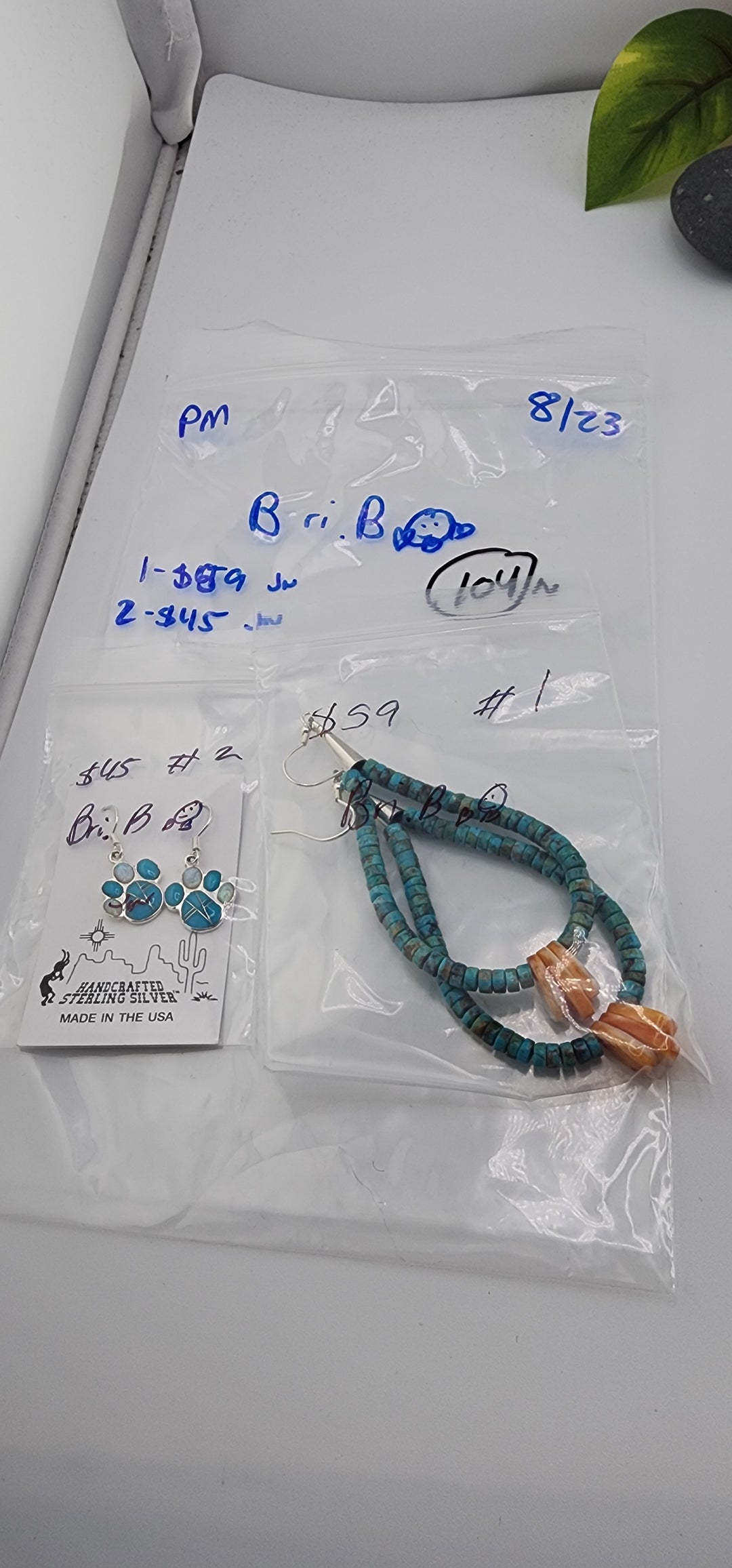 PM SHOW 48HR - RESERVED FOR:  Bri.B🥰- 8/23/2025 FL tiktok Live Show -2  Sterling Silver Items