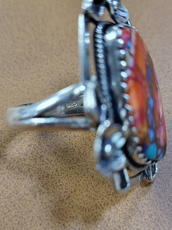 Natural Dhalia Ring 925 Sterling Silver