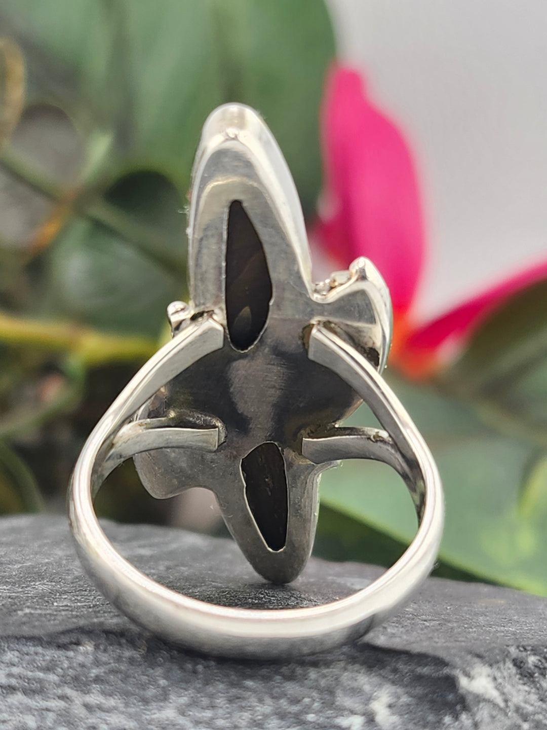 Australian Opal Doublet and 925 Sterling Silver Ring - Size 8