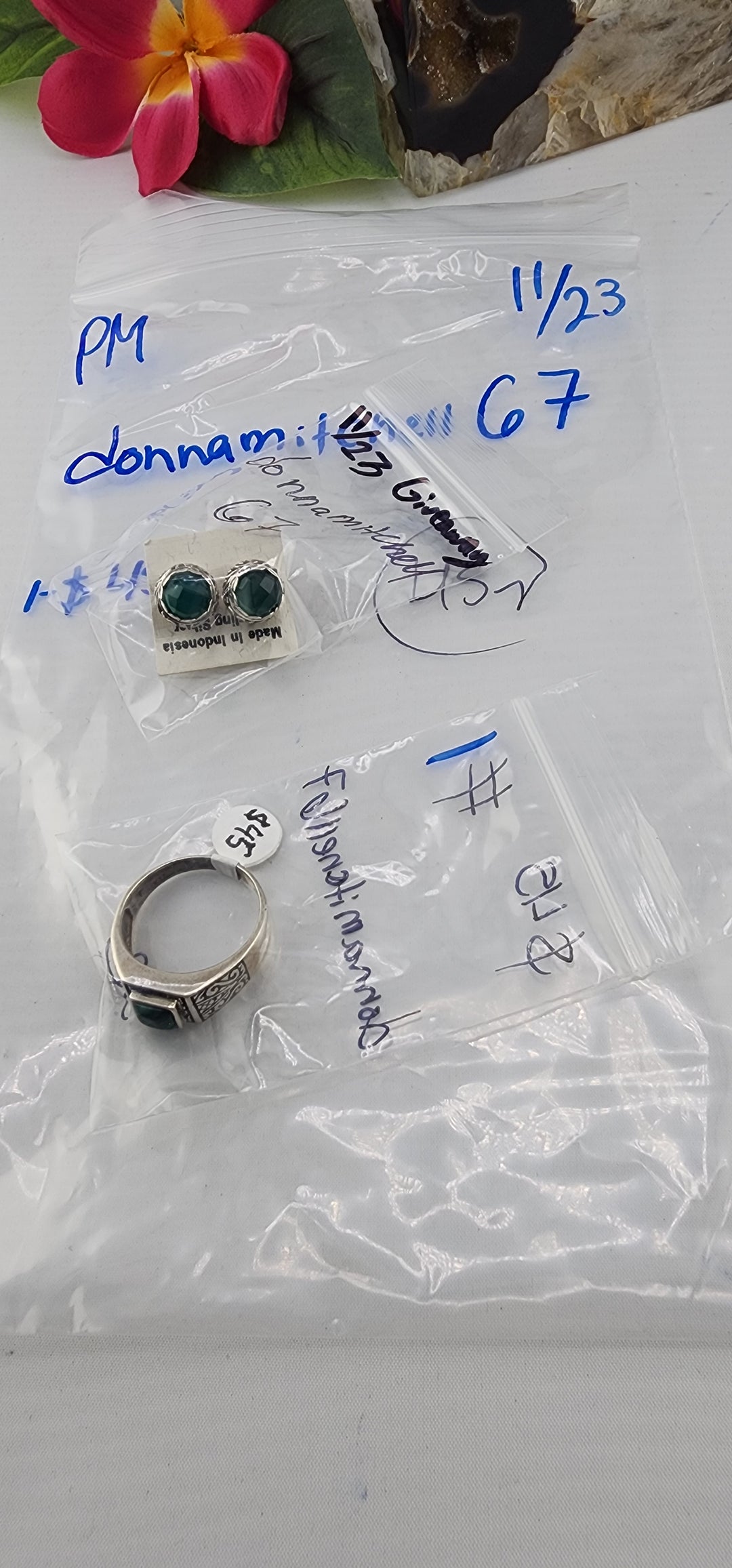 PM SHOW 48HR - RESERVED FOR: donnamitchell67 - 11/23/2025 tiktok Live Show - 2 Sterling Silver Items