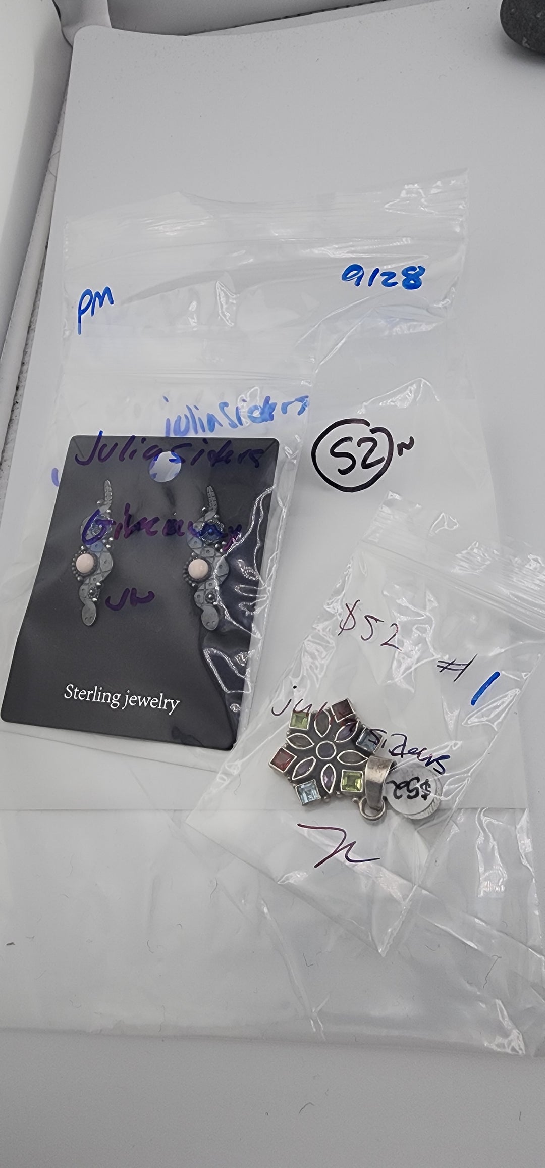 PM SHOW 48HR - RESERVED FOR:  juliasiders - 9/28/2025 FL tiktok Live Show -1 Sterling Silver Items