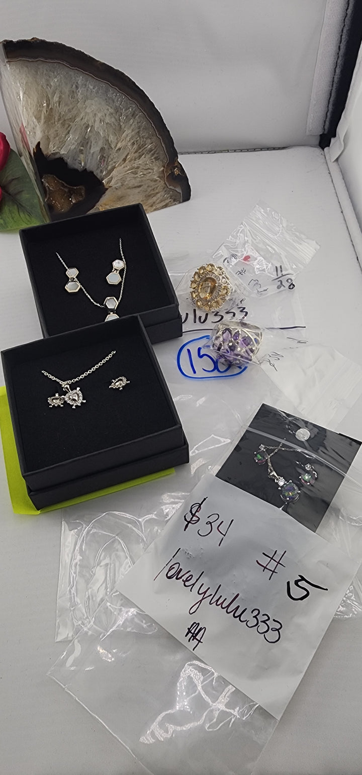 PM SHOW 48HR - RESERVED FOR: lovelylulu333 - 11/28/2025 tiktok Live Show - 5 Sterling Silver Items