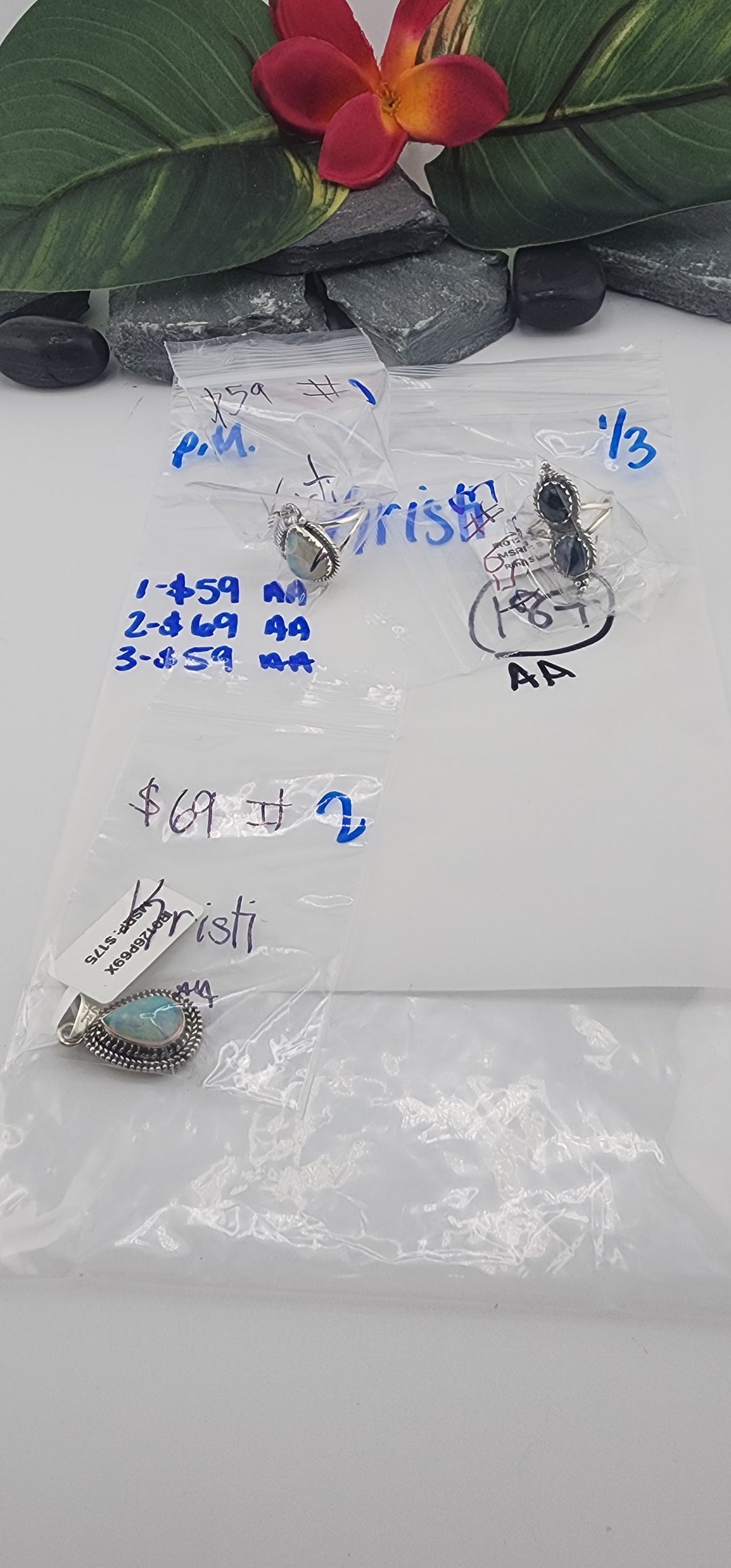 PM SHOW 48HR - RESERVED FOR: Kristi - 1/3/2026 tiktok Live Show - 3 Sterling Silver Items