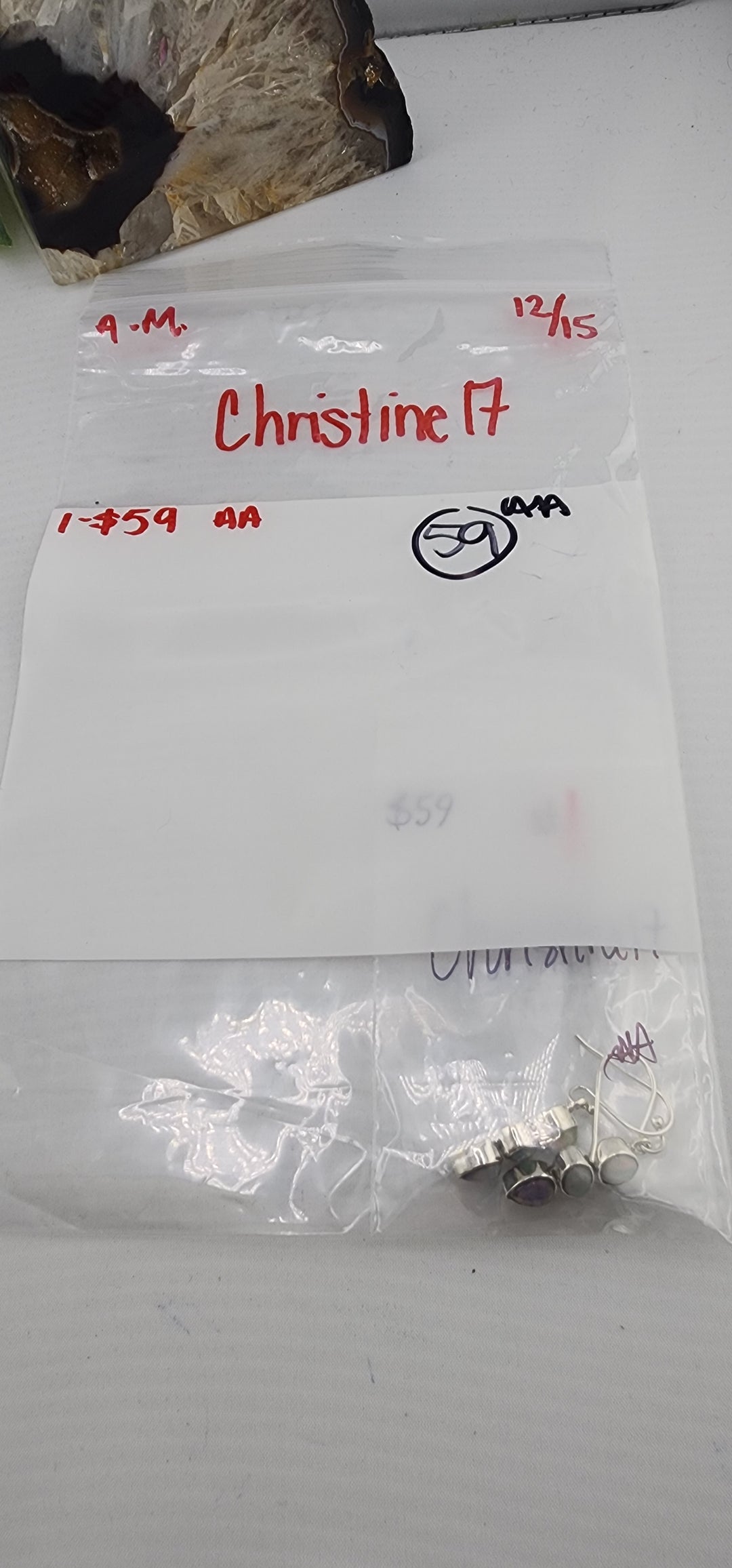 AM SHOW 48HR RESERVED FOR: Christine17 - 12/15/2025 FL tiktok Live Show - 1 Sterling Silver Items
