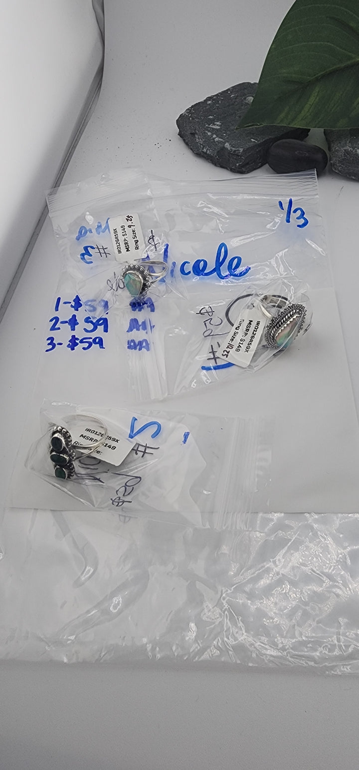 PM SHOW 48HR - RESERVED FOR:  Nicole- 1/3/2026 tiktok Live Show -3 Sterling Silver Items