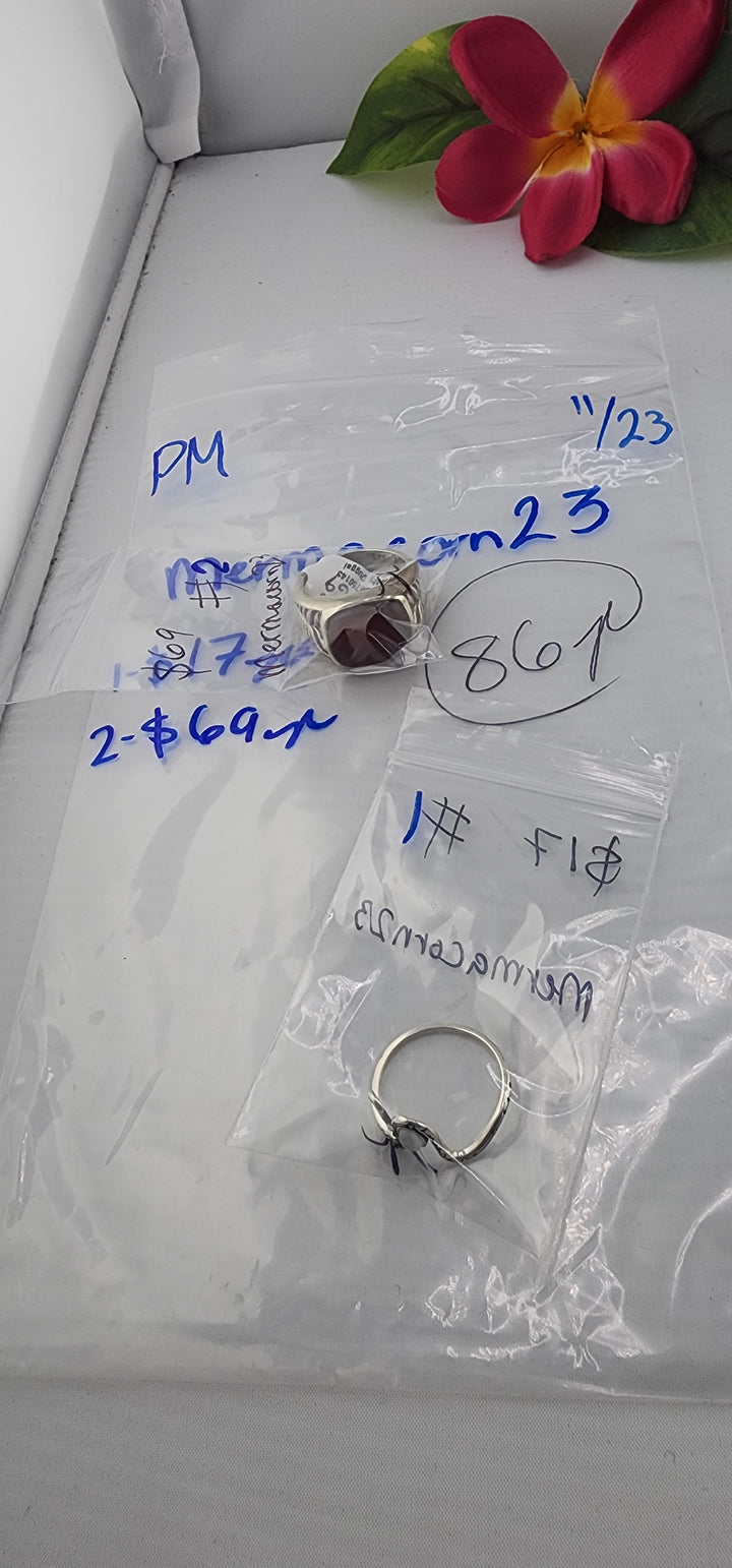 PM SHOW 48HR - RESERVED FOR: mermacorn23 - 11/23/2025 tiktok Live Show - 2 Sterling Silver Items