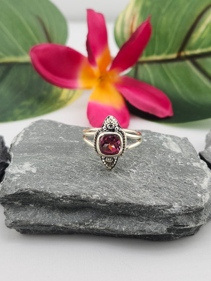 Pink Topaz Ring Size 9