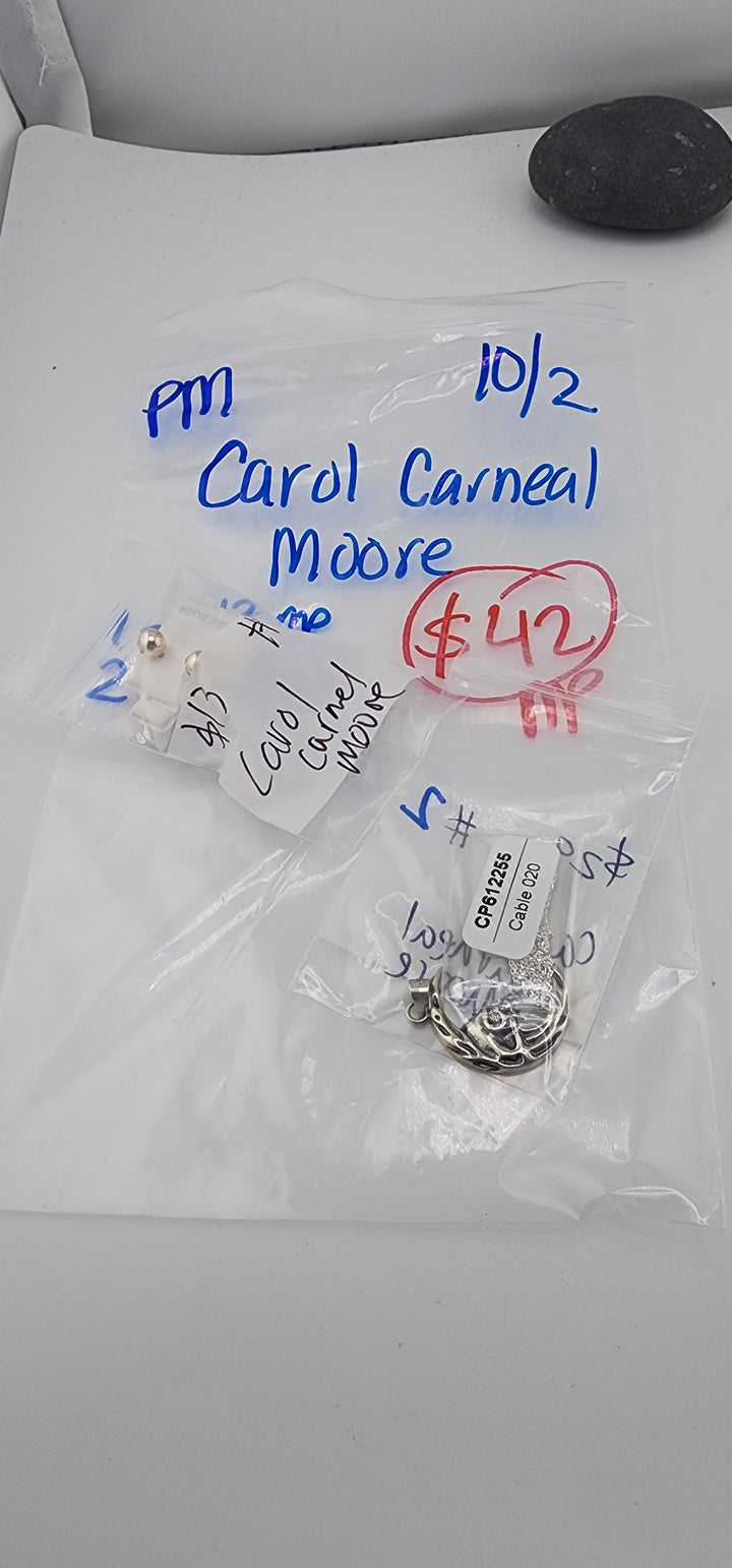 PM SHOW 48HR - RESERVED FOR: carol carneal moore - 10/2/2025 FL tiktok Live Show - 2 Sterling Silver Items