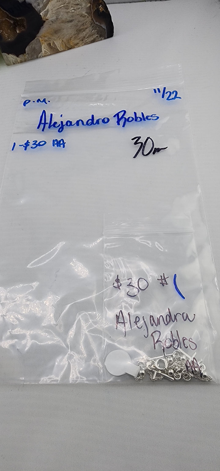PM SHOW 48HR - RESERVED FOR: Alejandra Robles - 11/22/2025 tiktok Live Show - 1 Sterling Silver Items
