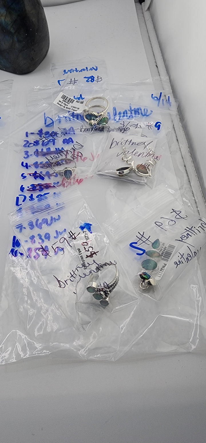 48HR - RESERVED FOR: brittney valentine- 6/14/2025 FL tiktok Live Show -6  Sterling Silver Items