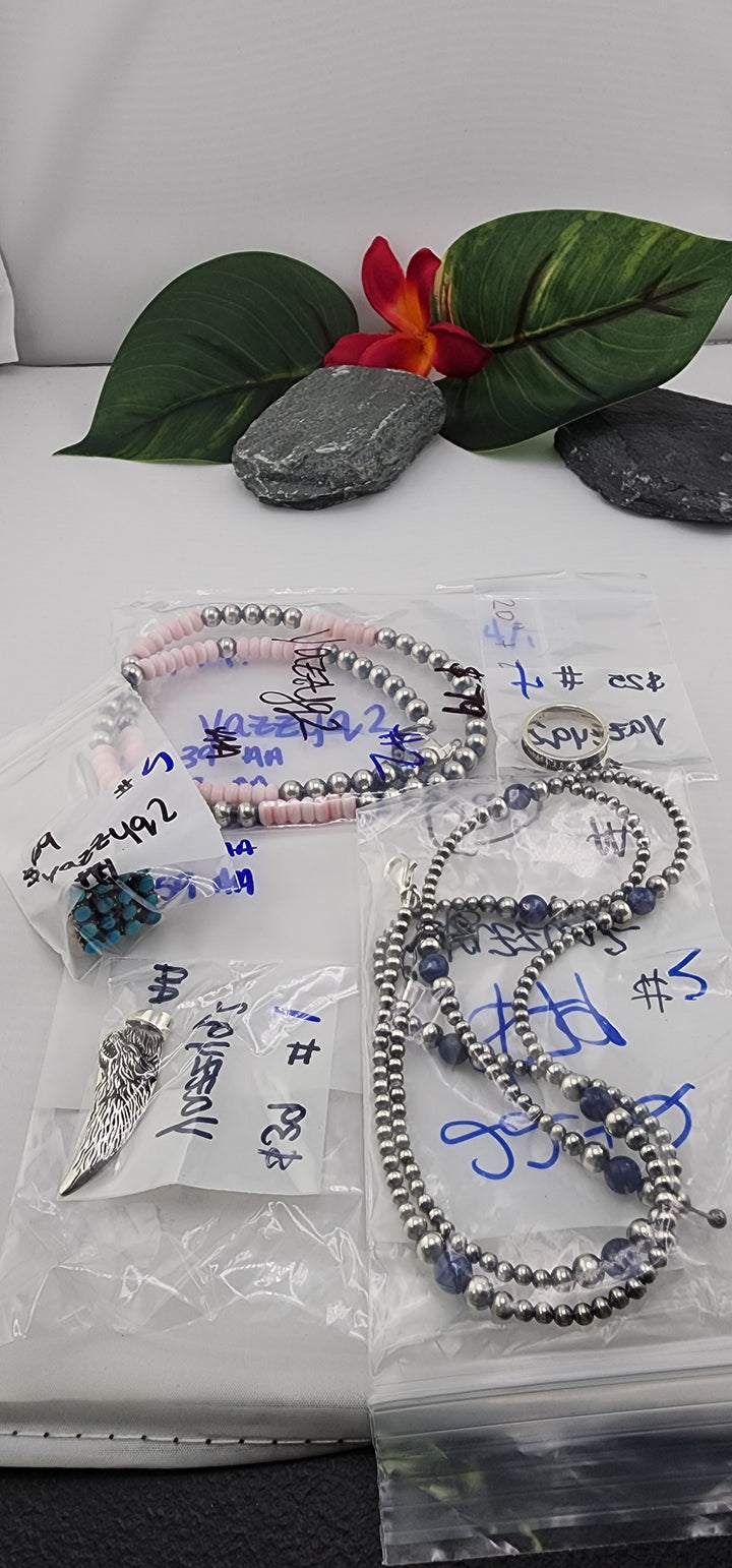RESERVED FOR: yazzyq2 - 4/1/2025 tiktok A.M. Live Show - 5 Sterling Silver Items