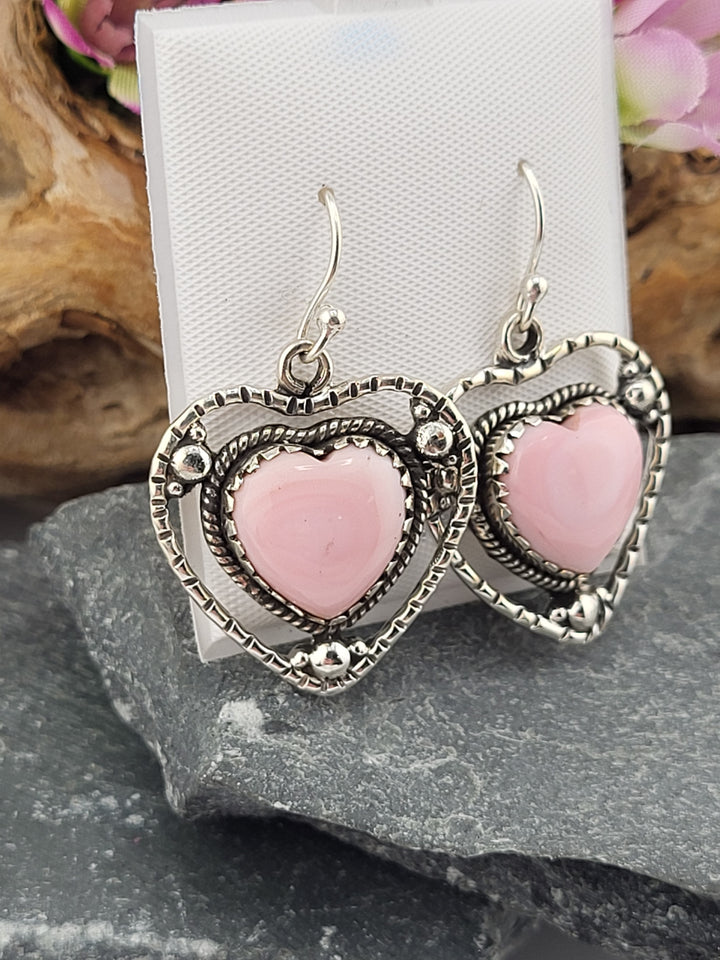 Queen Conch Heart Dangles