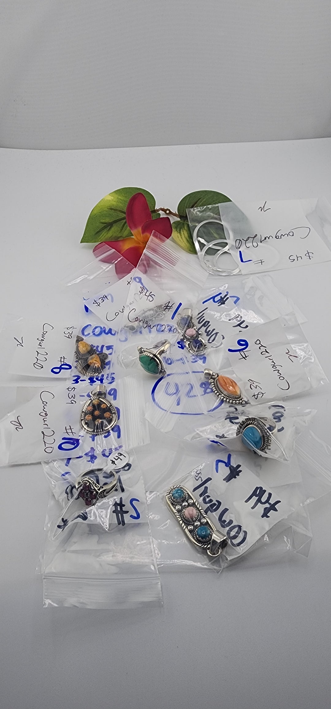 PM SHOW 48HR - RESERVED FOR: Cowgurl220  - 8/7/2025 FL tiktok Live Show - 10 Sterling Silver Items