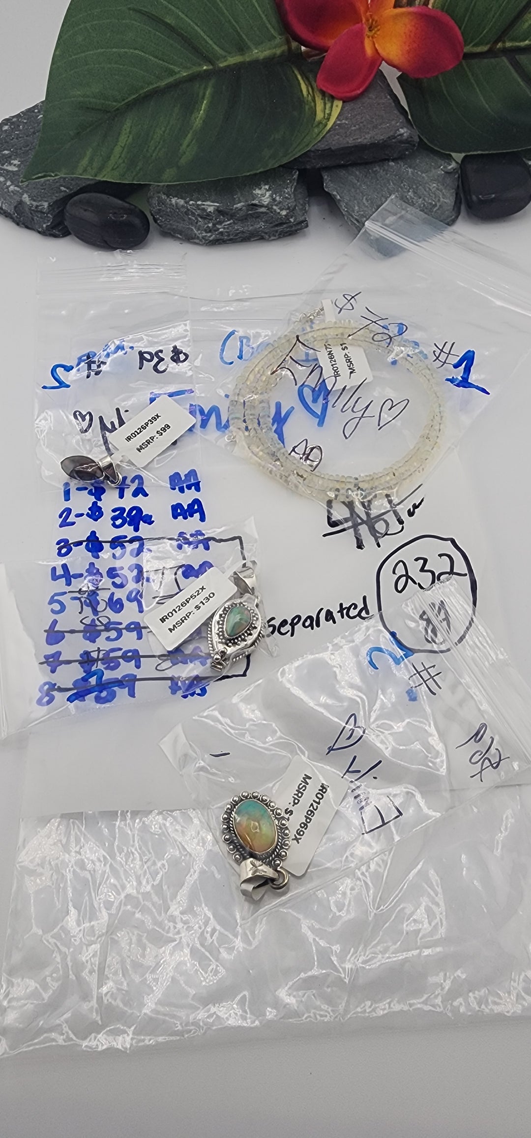 PM SHOW 48HR - RESERVED FOR: Emily💚 (Bag 1) - 1/3/2026 tiktok Live Show - 4 Sterling Silver Items