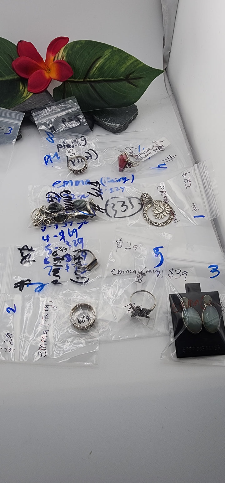 Custom sterling silver items - PM SHOW RESERVED FOR: emma 🧚🏼 - 1/9/2026 tiktok Live Show - 8 Sterling Silver Items