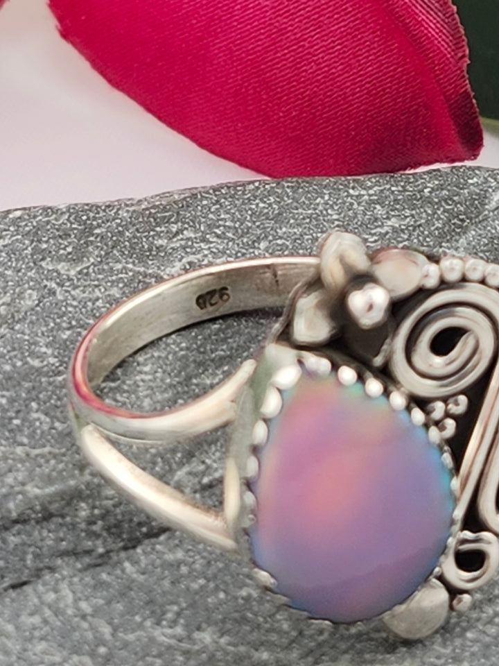 Aurora Opal Ring Size 8.75