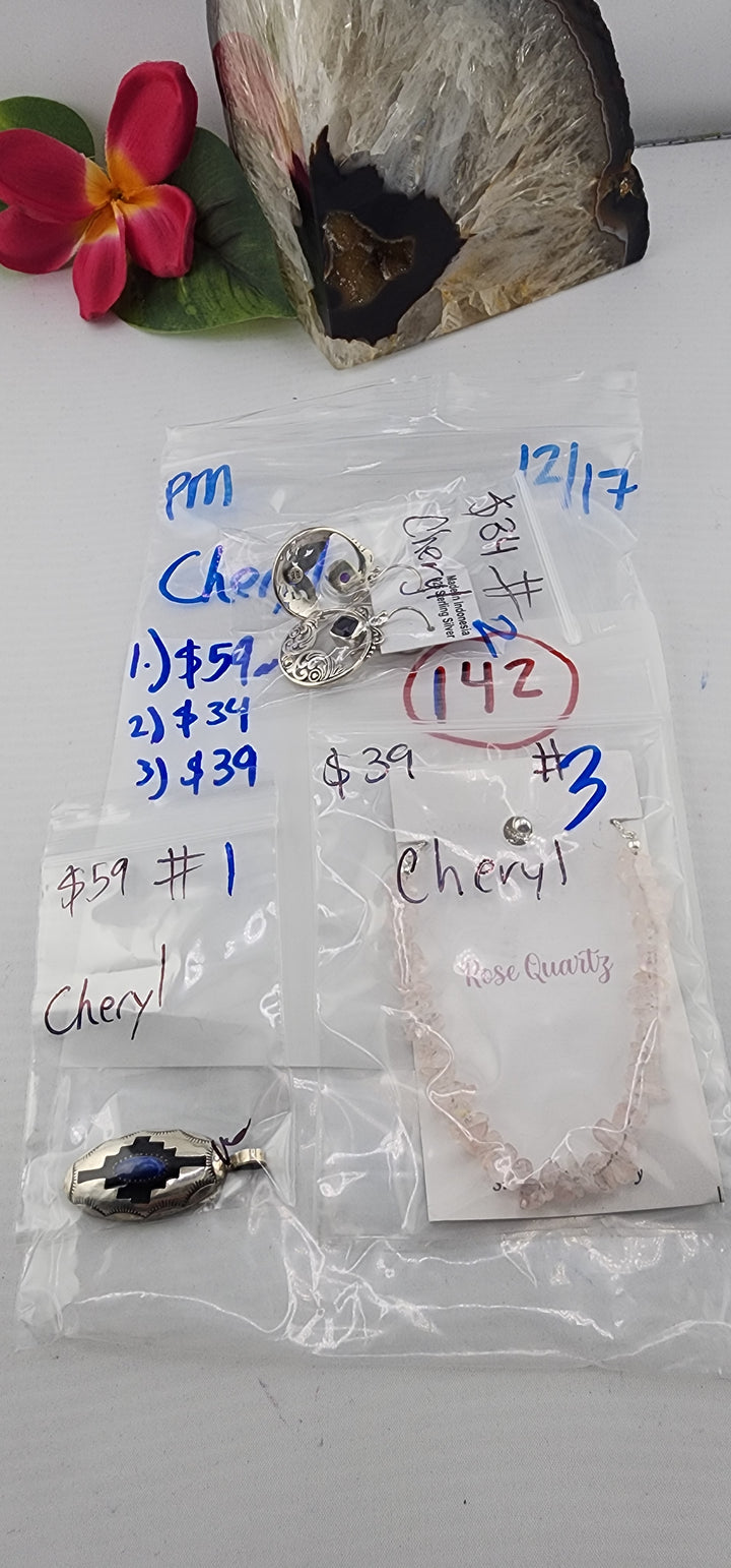 PM SHOW 48HR - RESERVED FOR: Cheryl - 12/17/2025 tiktok Live Show - 3 Sterling Silver Items