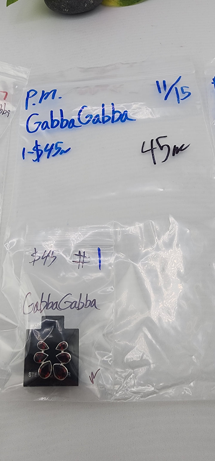 PM SHOW 48HR - RESERVED FOR: GabbaGabba - 11/15/2025 tiktok Live Show - 1 Sterling Silver Items