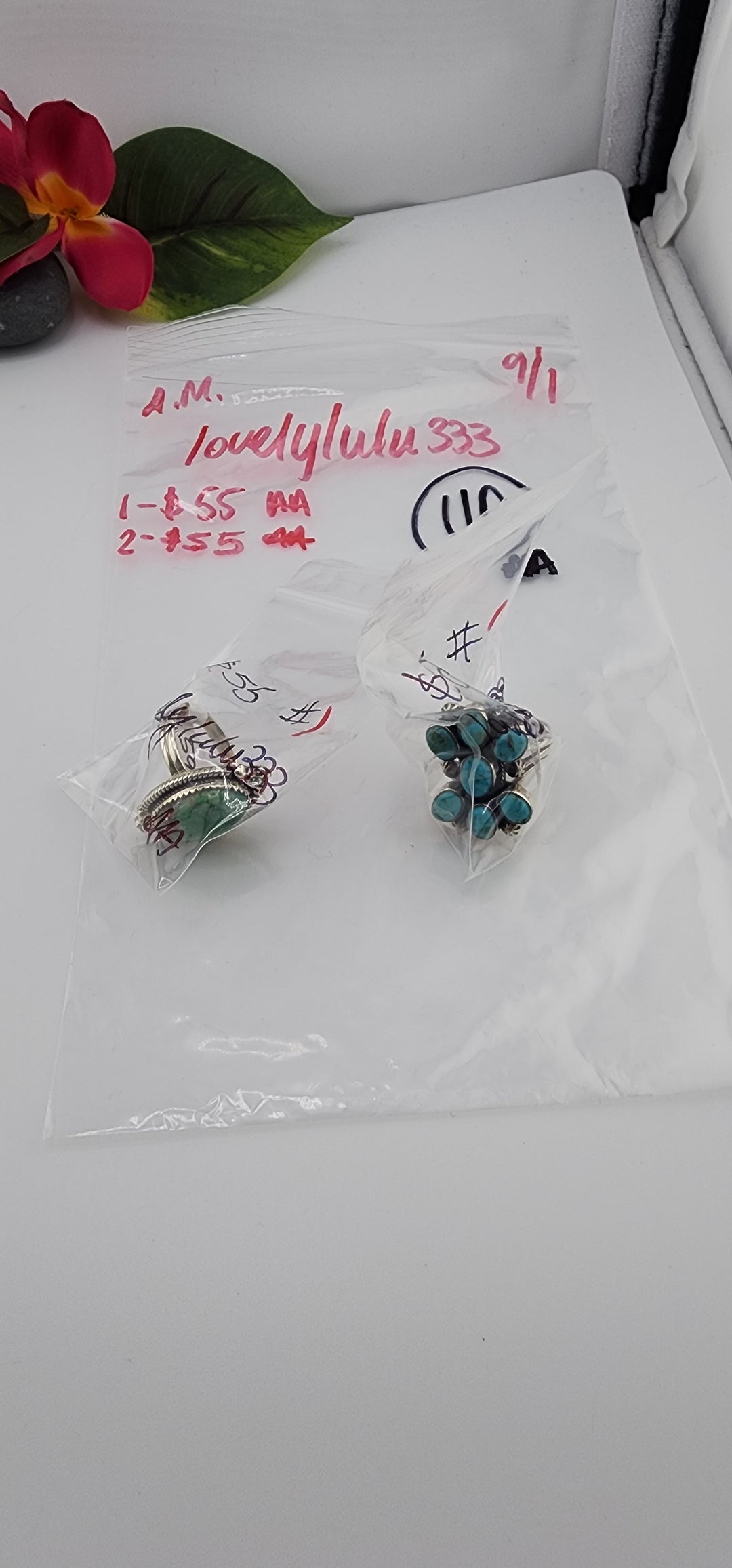 AM SHOW 48HR - RESERVED FOR: lovelylulu333 - 9/1/2025 FL tiktok Live Show - 2 Sterling Silver Items