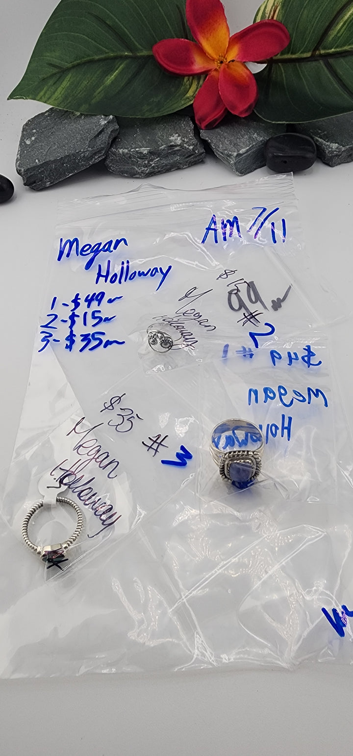 AM SHOW 48HR - RESERVED FOR: Megan Holloway  - 7/11/2025 FL tiktok Live Show -  3 Sterling Silver Items