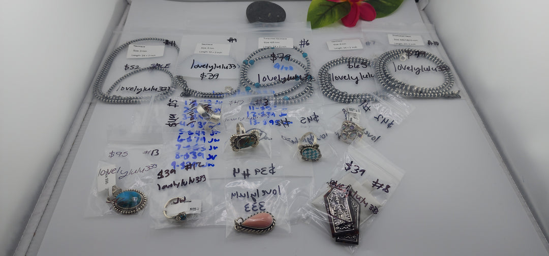 PM SHOW 48HR - RESERVED FOR:  lovelylulu333- 9/28/2025 FL tiktok Live Show -13 Sterling Silver Items