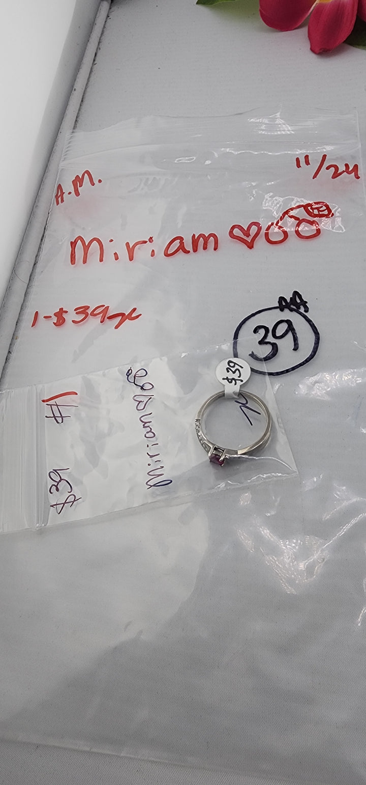 AM SHOW 48HR RESERVED FOR: miriam ❤️🍒- 11/24/2025 FL tiktok Live Show - 1 Sterling Silver Items
