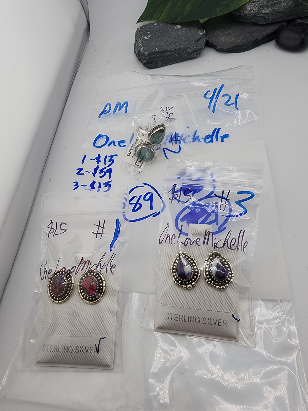 OneLoveMichelle - 4/21/26 PM - 3 925 Sterling Silver Items