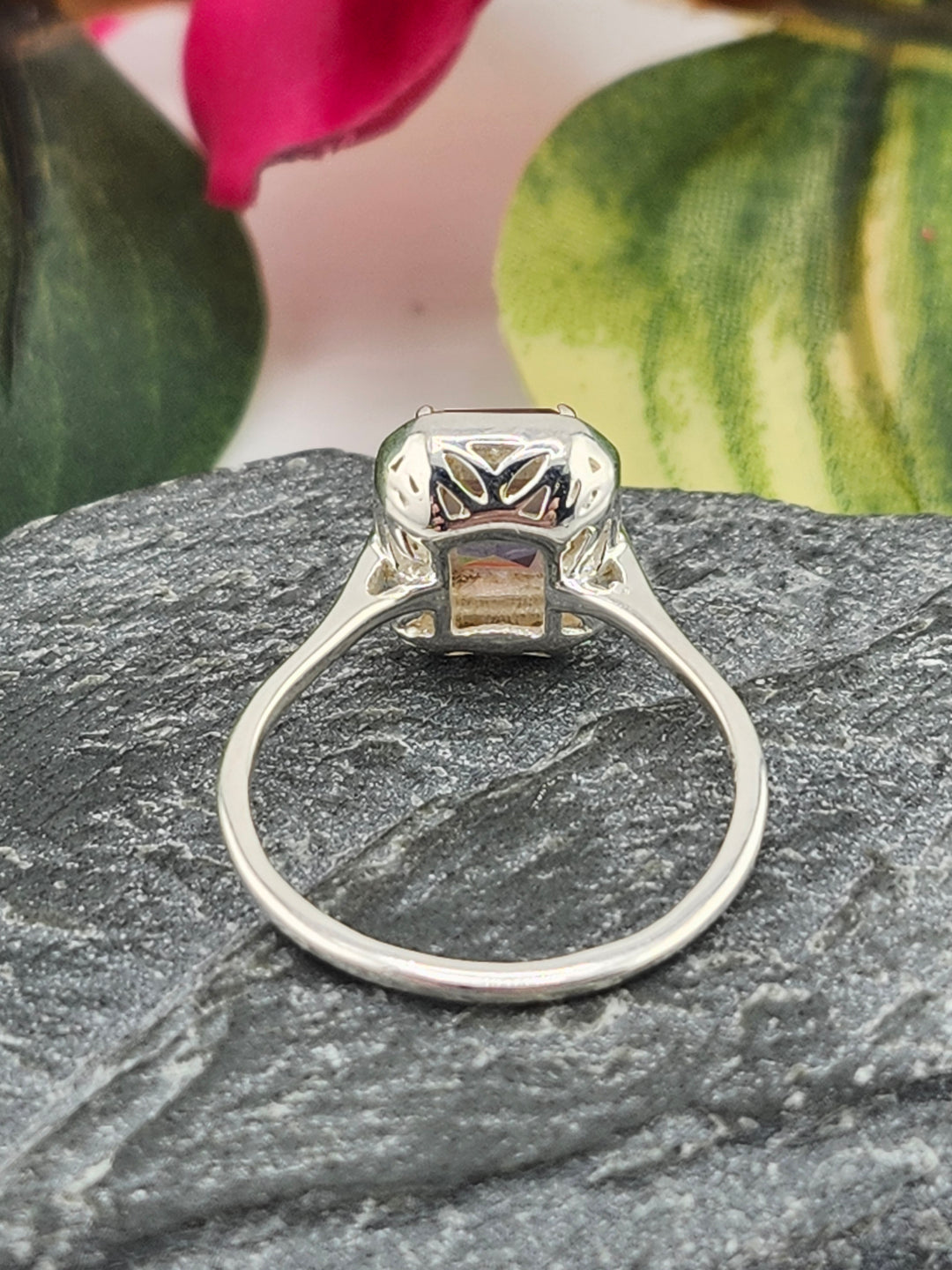 Ametrine/Cubic Zirconia and 925 Sterling Silver Ring - Size 8