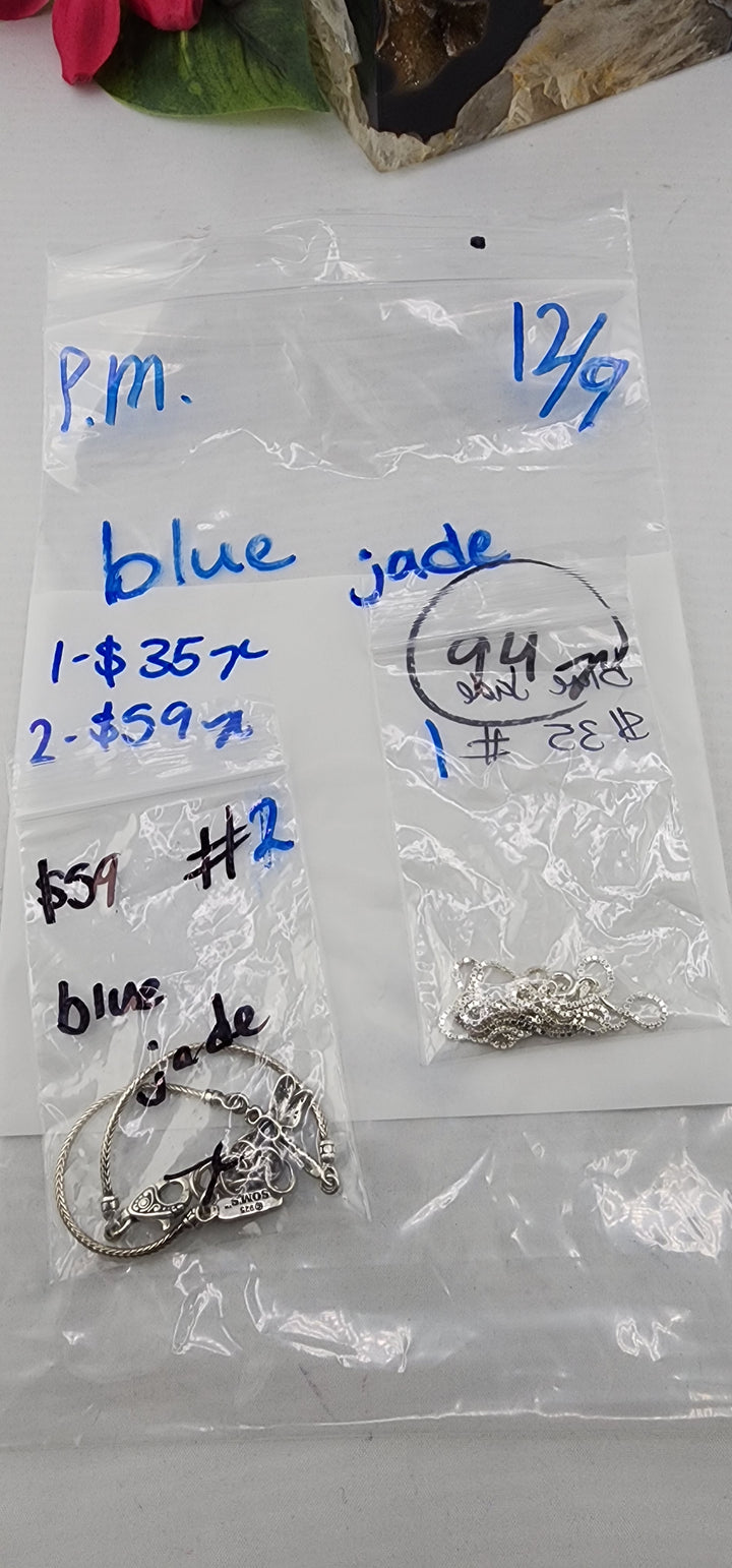PM SHOW 48HR - RESERVED FOR: blue jade - 12/9/2025 tiktok Live Show - 2 Sterling Silver Items