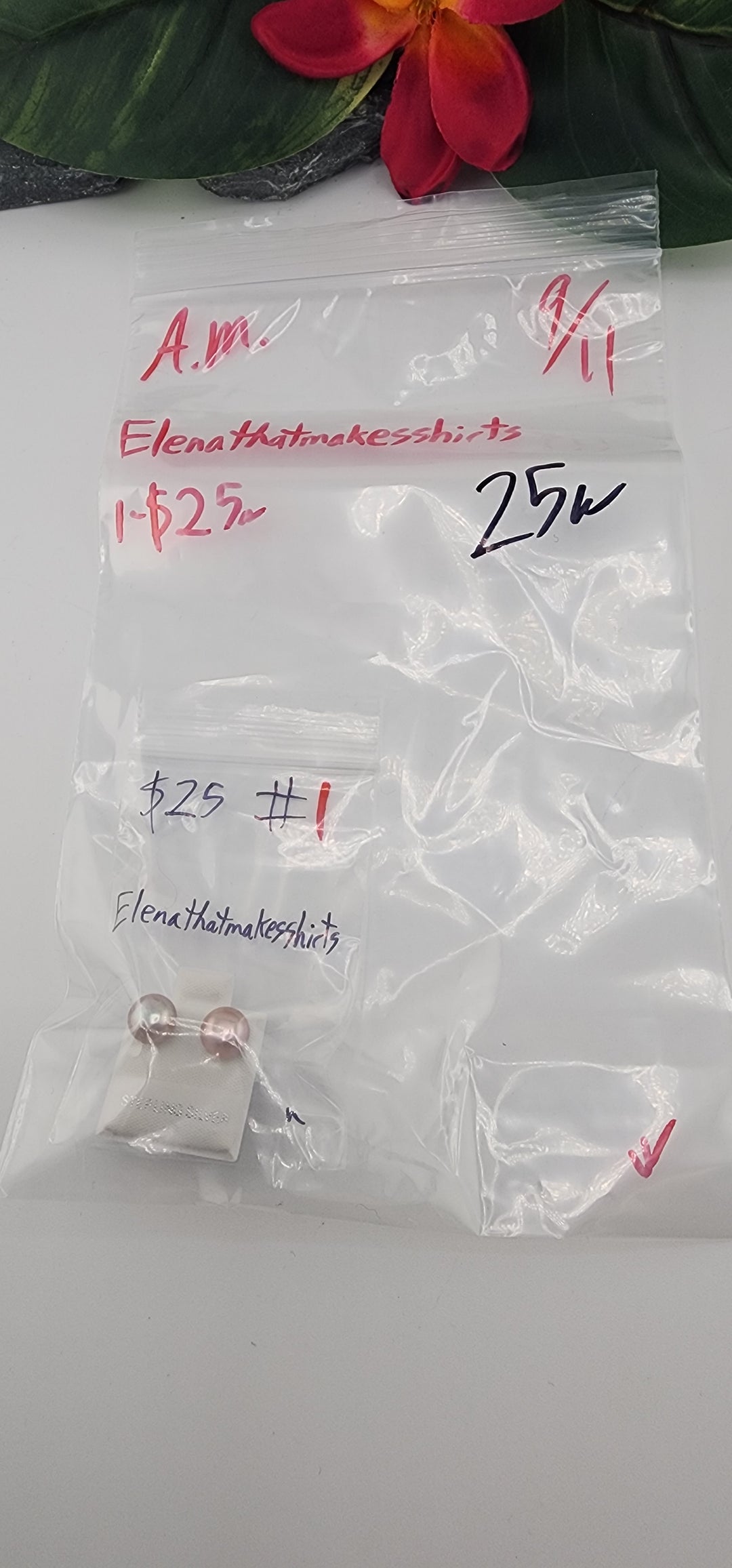 AM SHOW 48HR - RESERVED FOR: Elenathatmakesshirts - 9/11/2025 FL tiktok Live Show - 1 Sterling Silver Items