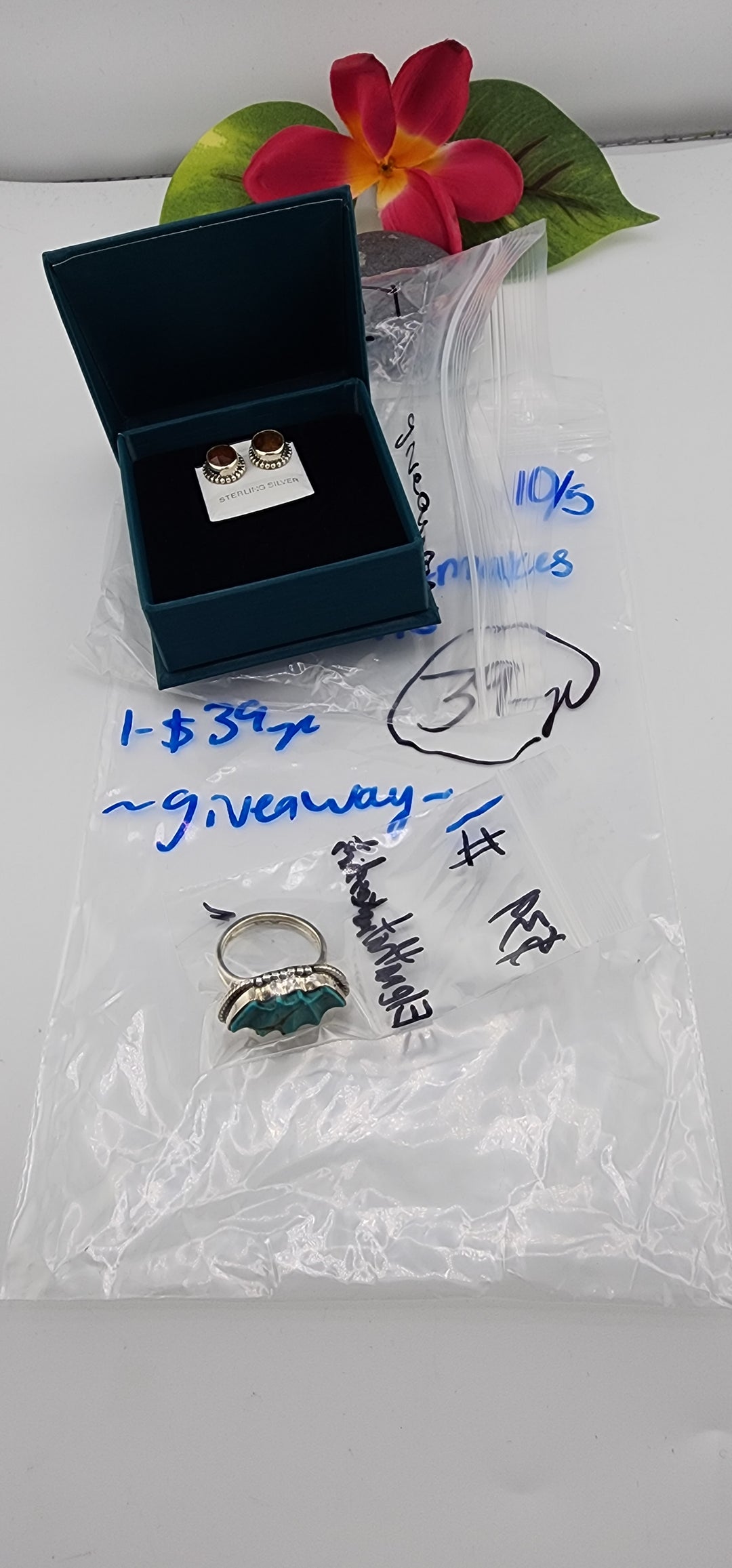 PM SHOW 48HR - RESERVED FOR: Elenathatmakesshirts - 10/5/2025 FL tiktok Live Show - 2 Sterling Silver Items