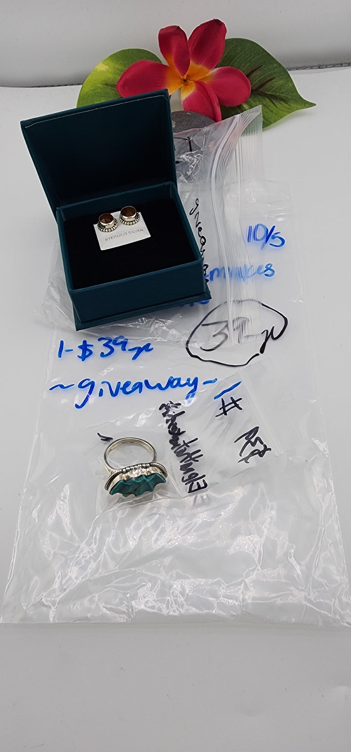 PM SHOW 48HR - RESERVED FOR: Elenathatmakesshirts - 10/5/2025 FL tiktok Live Show - 2 Sterling Silver Items