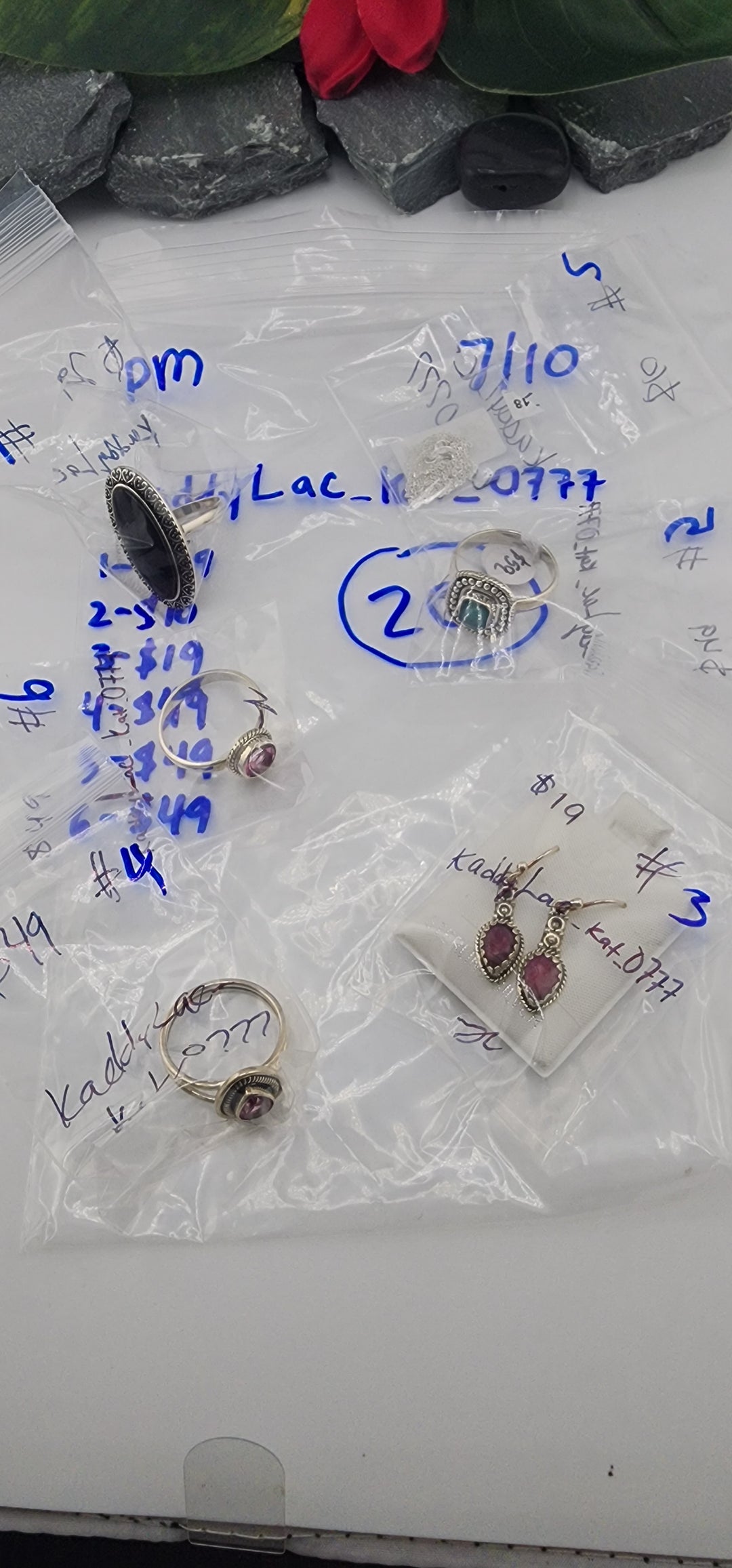 PM SHOW 48HR - RESERVED FOR: kaddyLac_kat_0777  - 7/10/2025 FL tiktok Live Show - 6 Sterling Silver Items