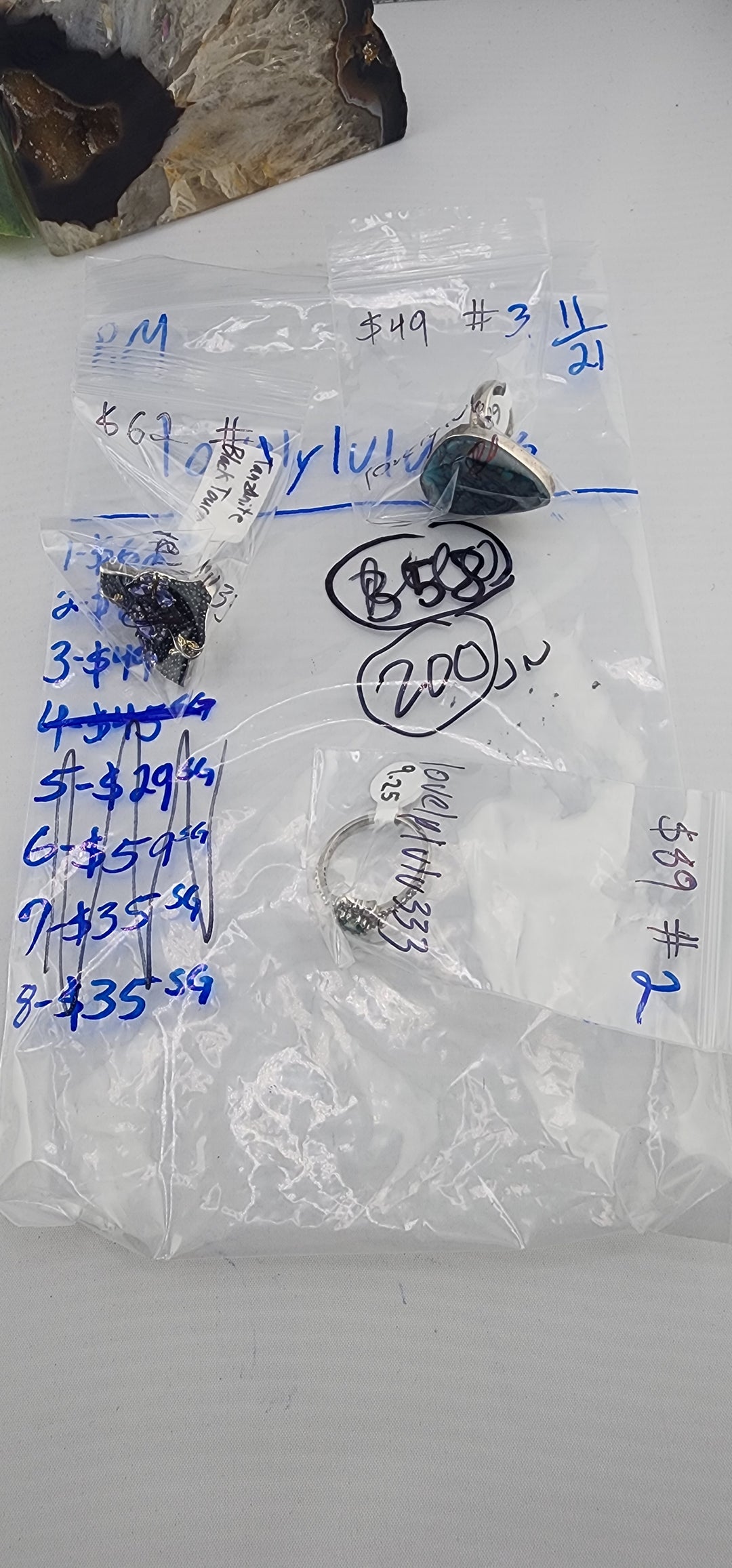 PM SHOW 48HR - RESERVED FOR: lovelylulu333 - 11/21/2025 tiktok Live Show - 3 Sterling Silver Items