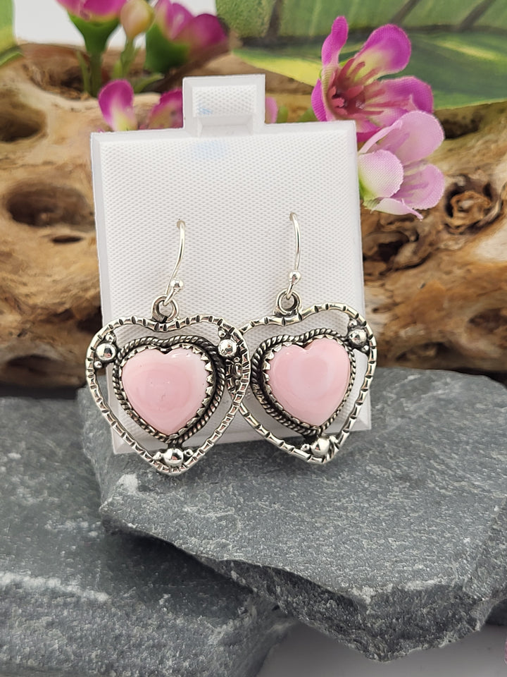 Queen Conch Heart Dangles