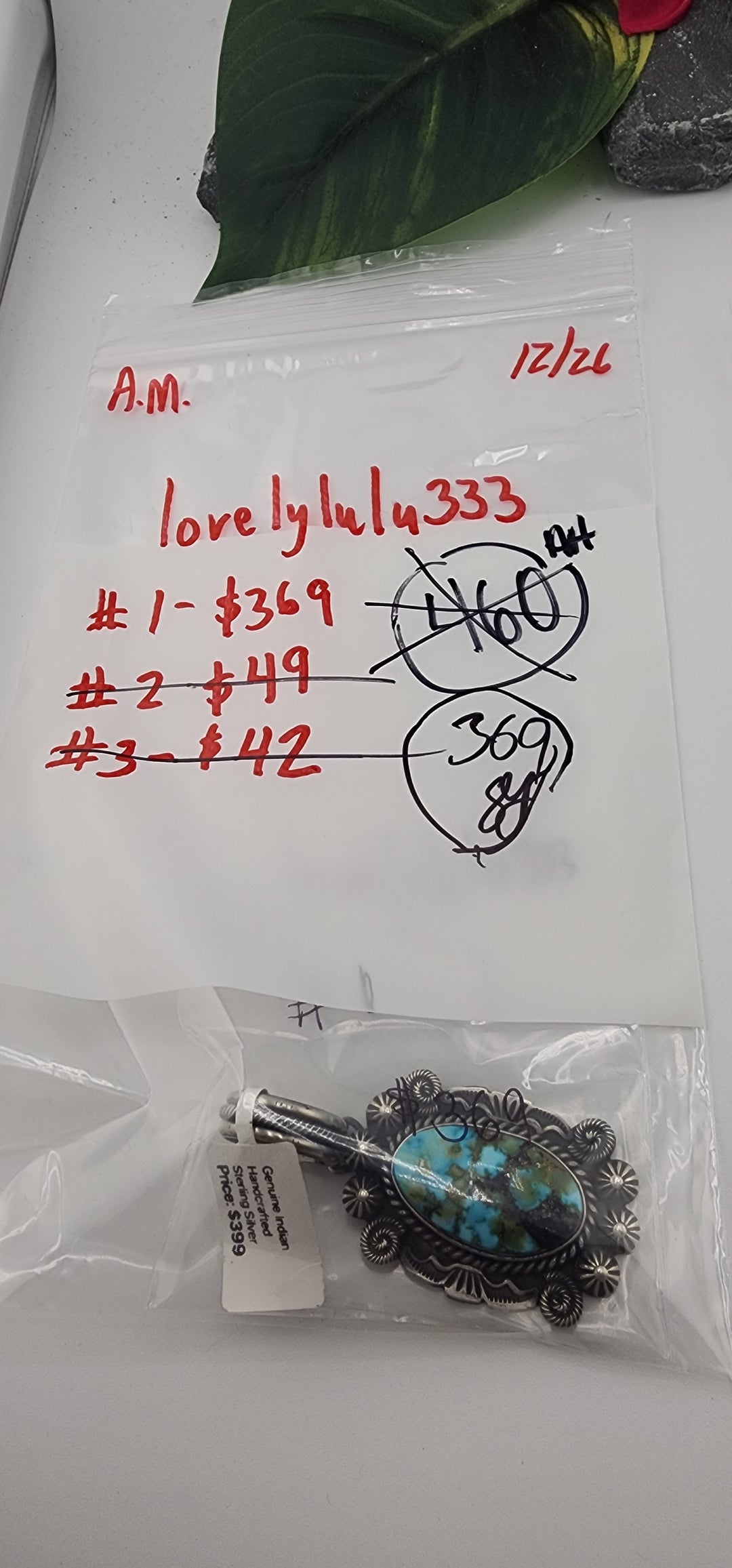 AM SHOW 48HR RESERVED FOR: lovelylulu333 - 12/26/2025 FL tiktok Live Show - 1 Sterling Silver Items