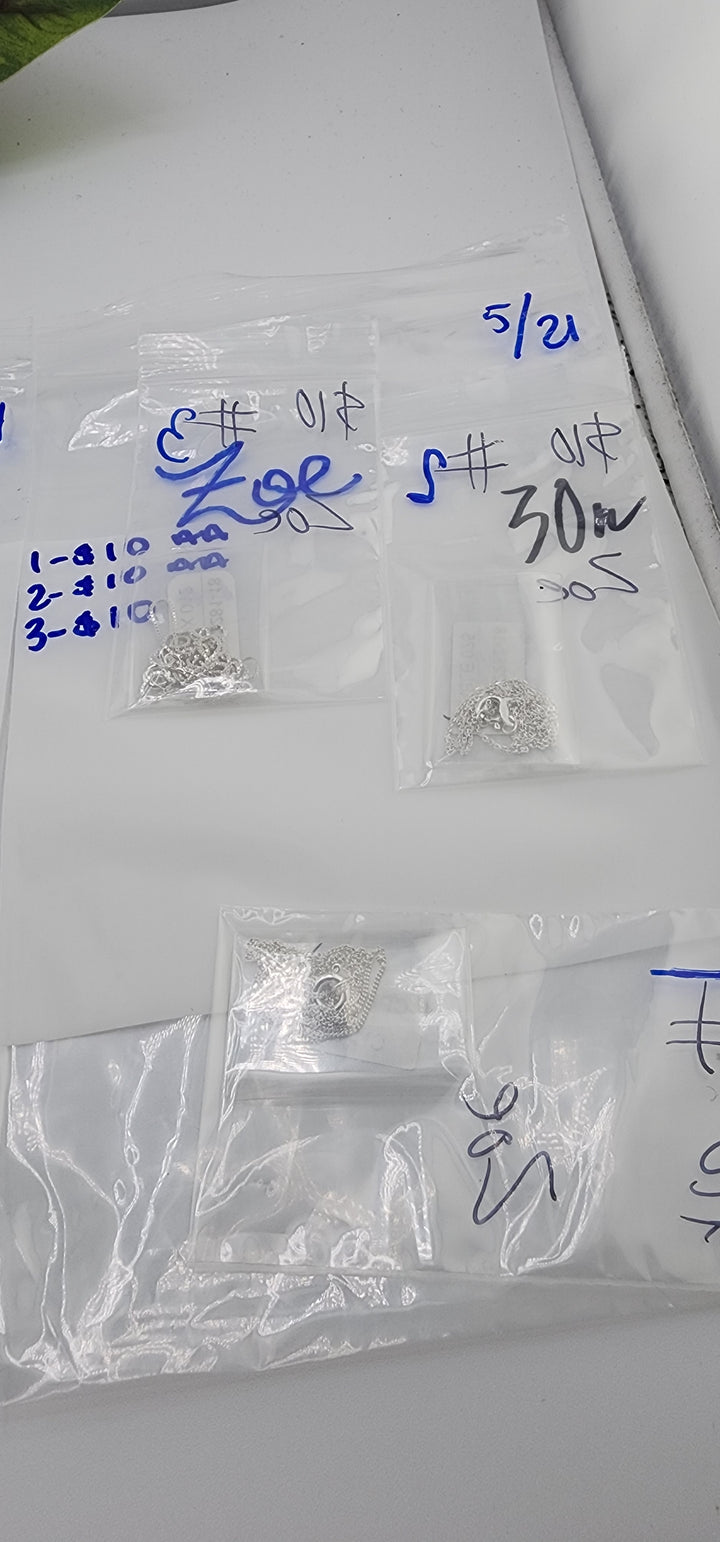 RESERVED FOR: Zoe- 5/21/2025 tiktok Live Show - 3 Sterling Silver Items