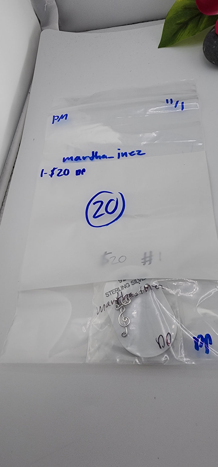 PM SHOW 48HR - RESERVED FOR: martha_inez - 11/1/2025 FL tiktok Live Show -1 Sterling Silver Item
