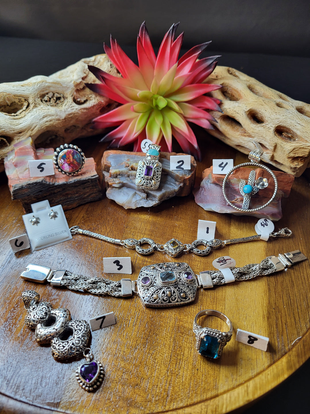 RESERVED FOR: dianatheheadhunter 7/31/24- 9 Sterling Silver Items