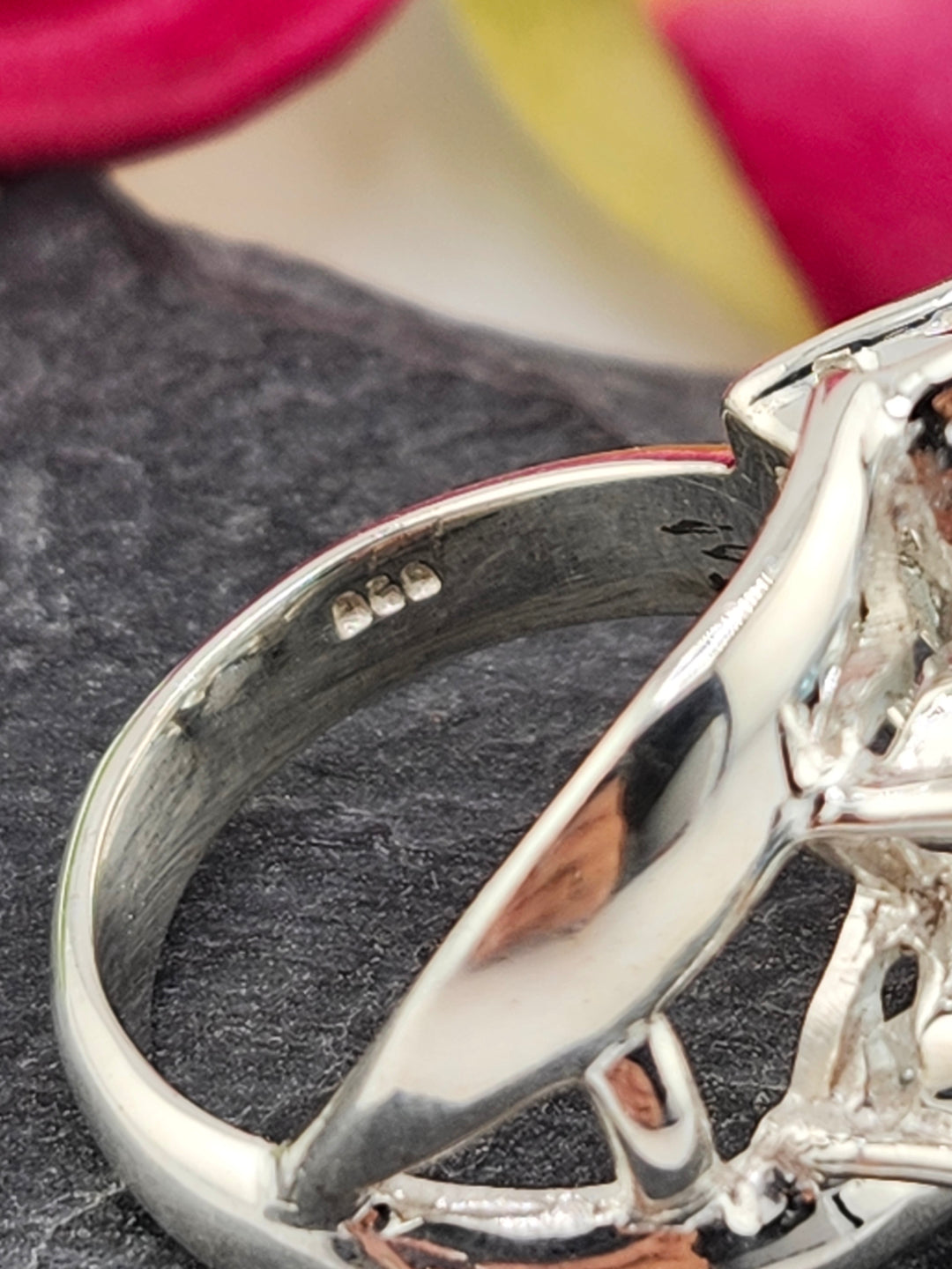 Cluster Topaz Ring Size 7