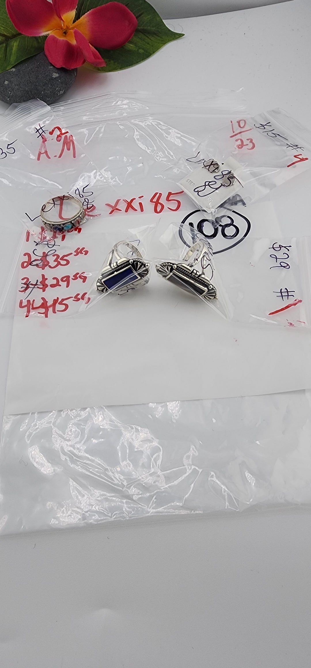 AM SHOW 48HR RESERVED FOR: Lexxi85 - 10/23/2025 FL tiktok Live Show - 4 Sterling Silver Items