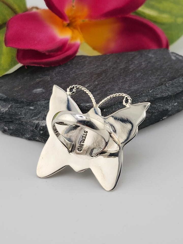 Turquoise Butterfly Ring Size 6