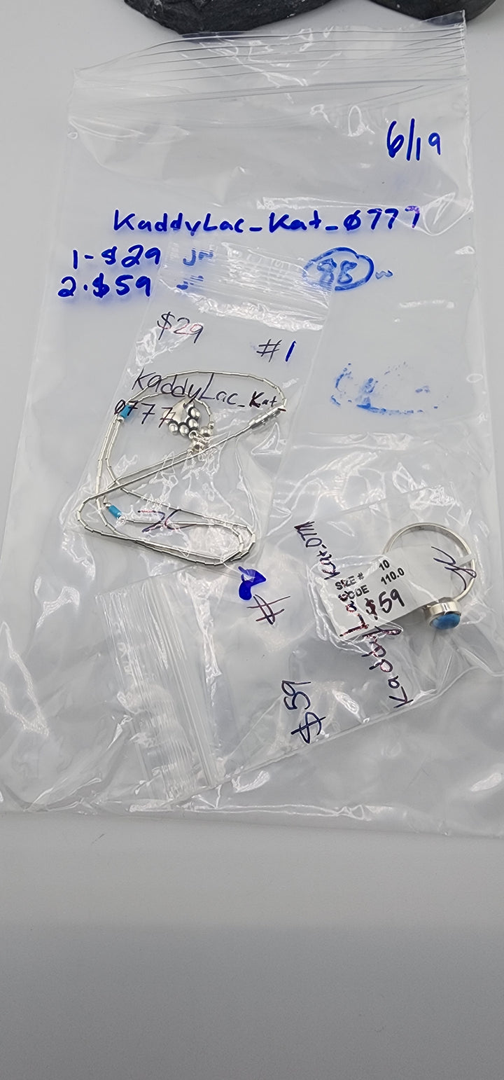 48HR - RESERVED FOR: KaddyLac_Kat_0777- 6/19/2025 FL tiktok Live Show -2  Sterling Silver Items
