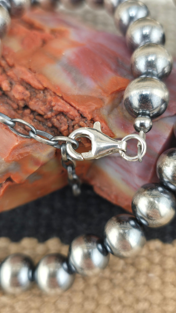 10mm Sterling Silver Desert Pearl necklace